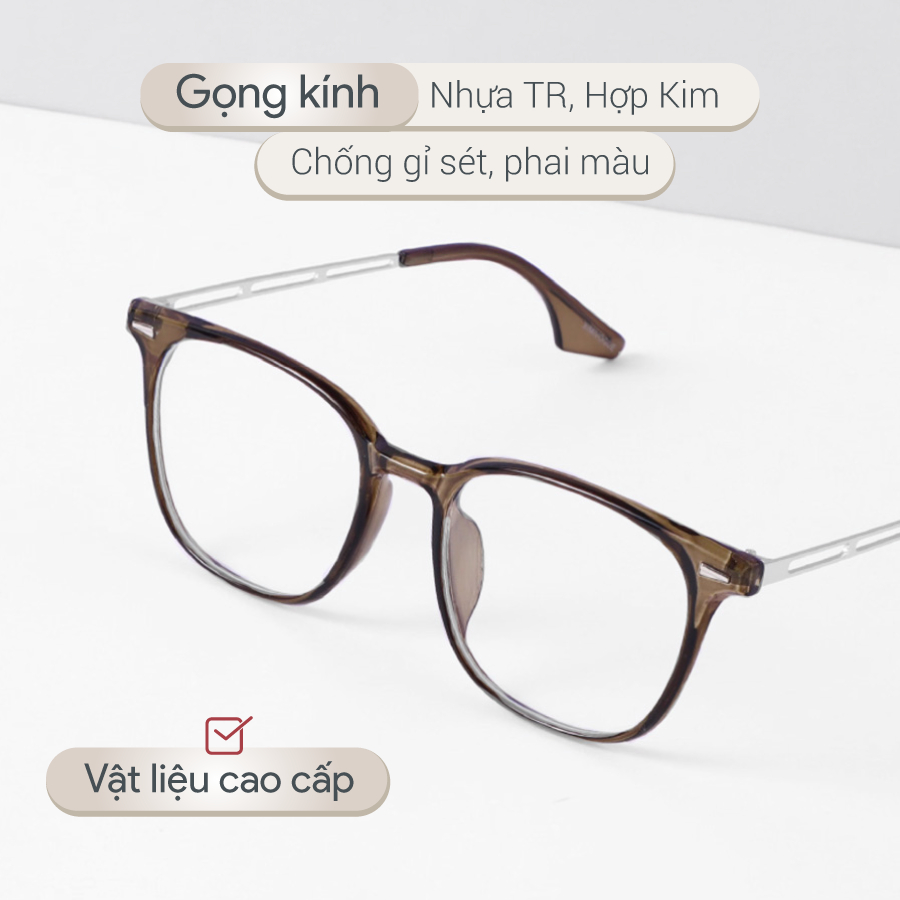 Kính mắt LATIO Gọng kính Nữ Hàn Quốc Thời trang HOT 2023 Gọng chống gỉ Lọc ánh sáng xanh vượt bậc - KM81