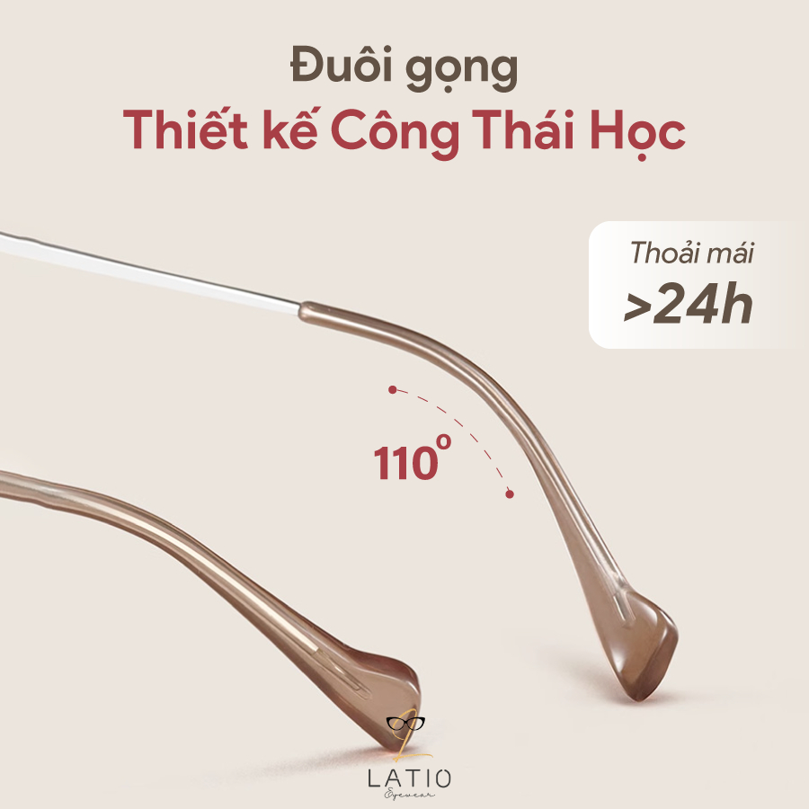 Gọng Kính thời trang LATIO Kính mắt Nữ TRENDY 2023 Siêu nhẹ thoải mái Nâng cấp vẻ đẹp khuôn mặt - KM82