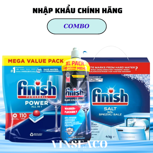 Combo viên rửa bát finish đủ chủng loại dùng cho máy rửa bát