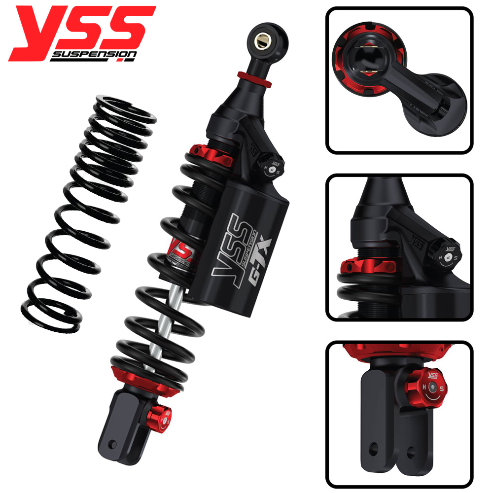 Phuộc YSS xe Lead 125 (2V/4V), Vario 125/150, Click 125/150, Vision new, SH mode G-TX OG302-330TRCJ09AL88A Black Series