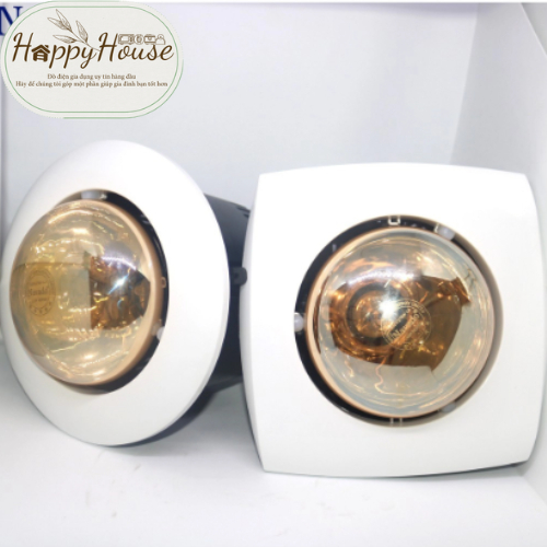 Đèn sưởi nhà tắm 1 bóng âm trần Milor ML-6010 / 6080 - Đèn sưởi nhà vệ sinh - Sản xuất Việt Nam