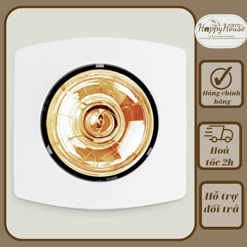 Đèn sưởi nhà tắm 1 bóng âm trần Milor ML-6010 / 6080 - Đèn sưởi nhà vệ sinh - Sản xuất Việt Nam