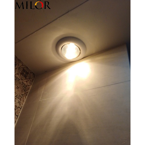 Đèn sưởi nhà tắm 1 bóng âm trần Milor ML-6010 / 6080 - Đèn sưởi nhà vệ sinh - Sản xuất Việt Nam