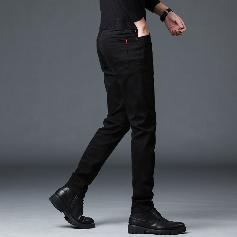 Quần jean nam skinny dáng ôm MIAA quần bò màu đen rách gối cá tính phong cách Hàn quốc co dãn 4 chiều mới nhất 2023