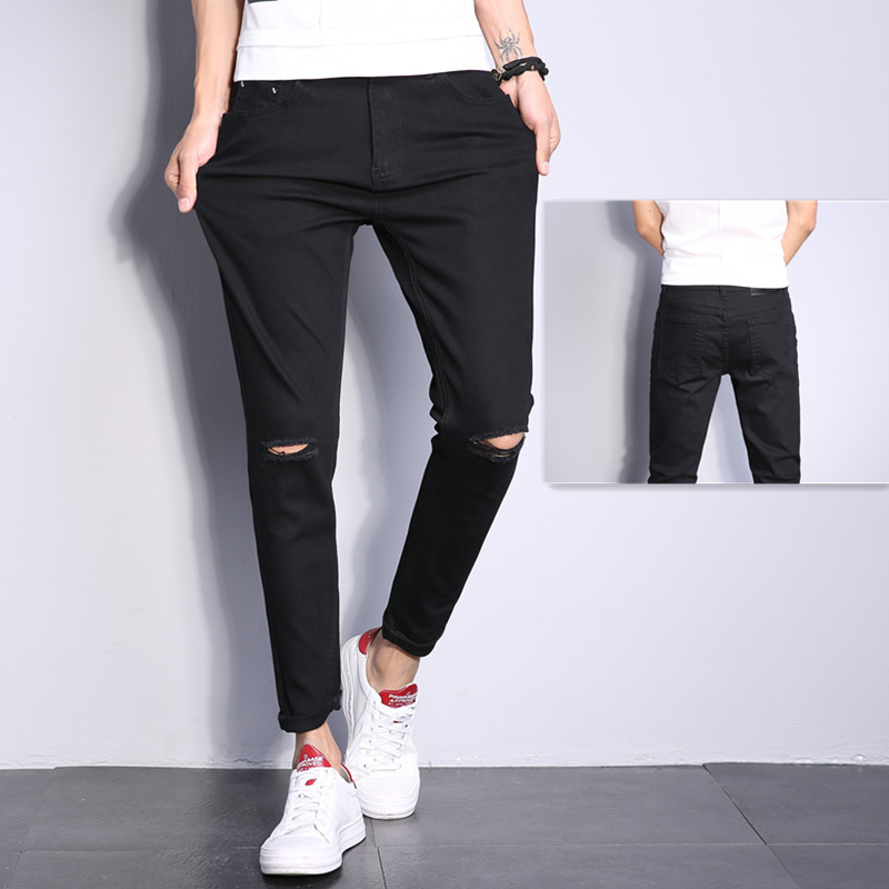 Quần jean nam skinny co dãn 4 chiều rách gối MIAA dáng skinny quần bò nam trơn cao cấp dáng ôm siêu chất hot 2023