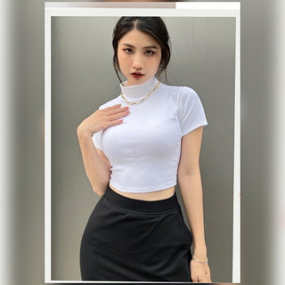 áo croptop basic tay ngắn