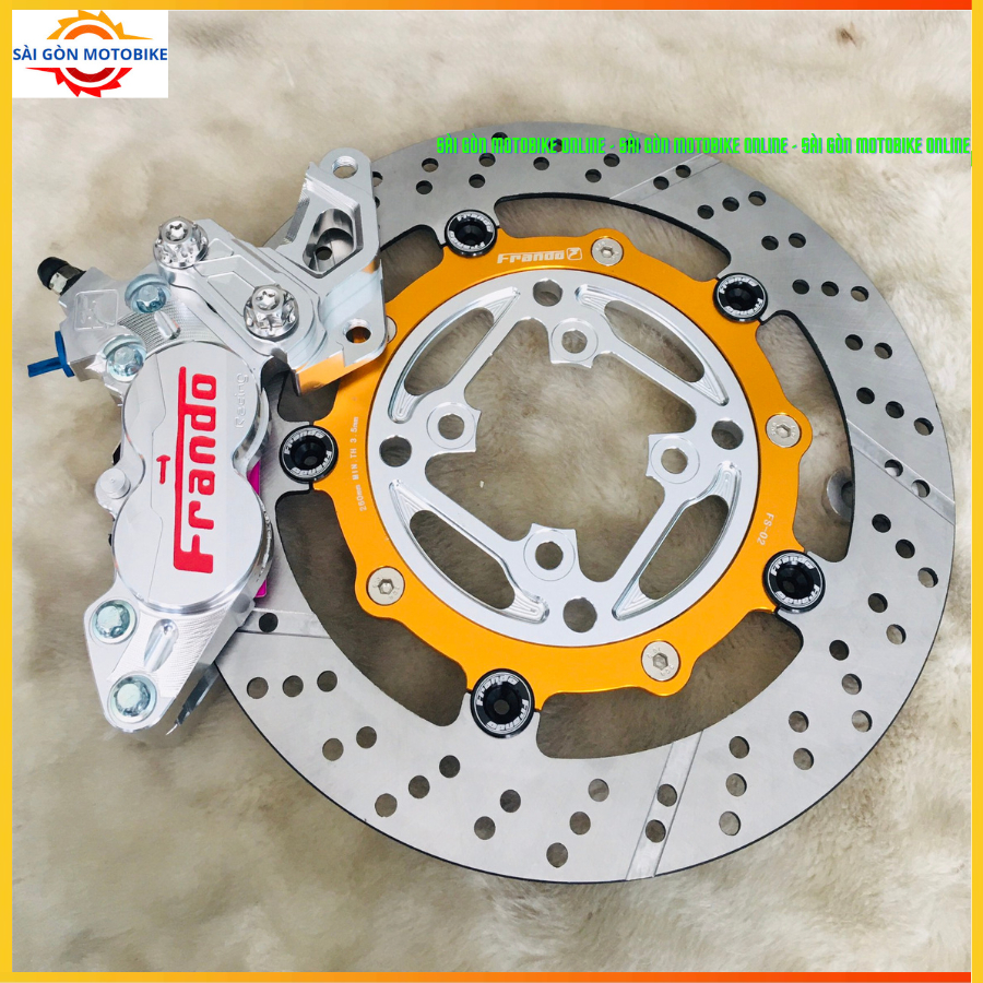 [ Combo Ex150/155 ] Heo 4Pis Frando + Đĩa Frando + Pát 4Pis CNC size đĩa zin ( 245mm ) // Tặng 2 ốc 