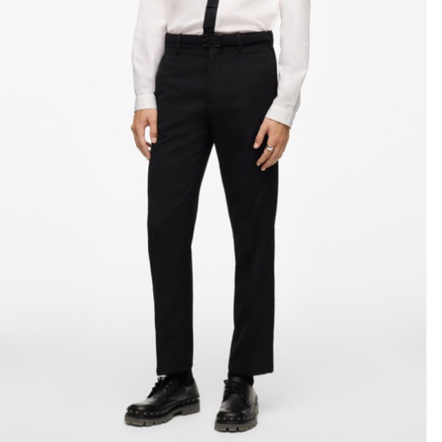 Quần âu nam Zara authentic LIMITED EDITION TROUSERS WITH BELT size 29