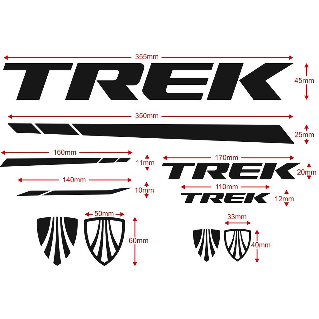 Tem DECAL TREK Custom Xe Đạp