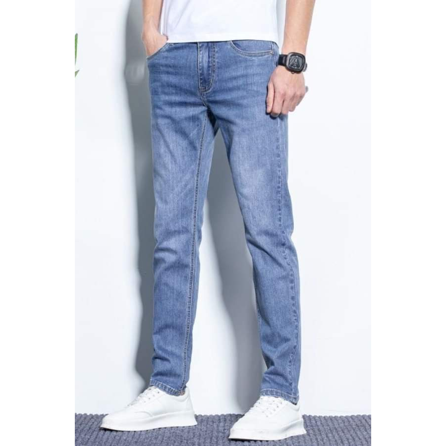 Quần Jean Nam Quần Bò Nam Cào Xước Dáng Skinny Co Giãn 4 Chiều Hàng Công Ty Xuất Khẩu Cao Cấp