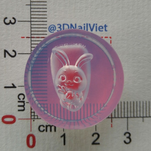 Thỏ carot - Khuôn silicone làm charm trang trí nail