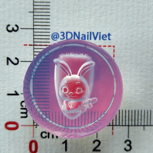 Thỏ carot - Khuôn silicone làm charm trang trí nail