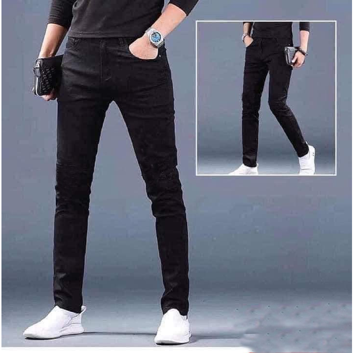 Quần Jean Nam Quần Bò Nam Cào Xước Dáng Skinny Co Giãn 4 Chiều Hàng Công Ty Xuất Khẩu Cao Cấp