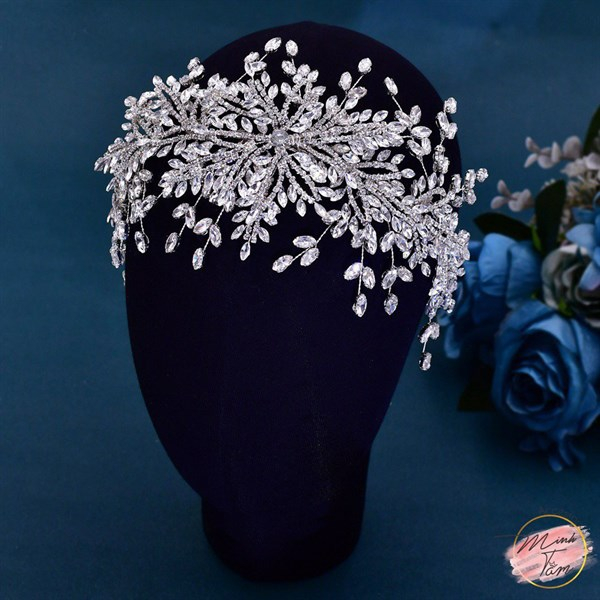 Bờm Cài Tóc Cô Dâu Sang Trọng- PKCMINHTAM-