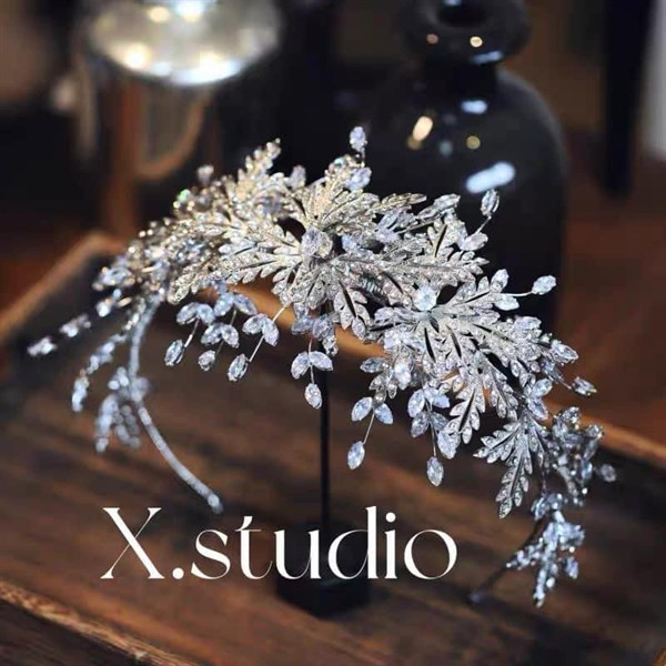 Bờm Cài Tóc Cô Dâu Sang Trọng- PKCMINHTAM-