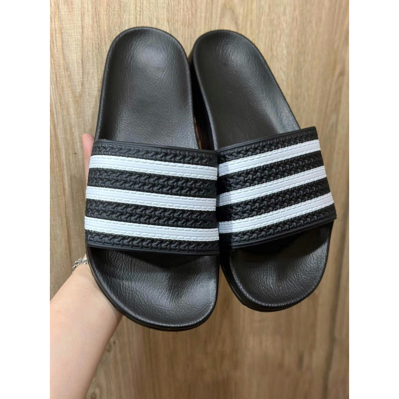 Dép quai ngang nam nữ Masler MT màu Xám Sọc đế siêu nhẹ êm chân chống nước bền bỉ - dép bánh mì chắc chắn - dépbánhmi