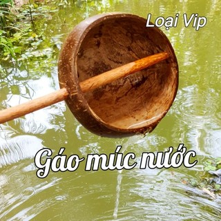 Gáo dừa múc nước loại VIP-ĐẸP/ gáo múc nước bằng dừa/ gáo gội đầu,spa