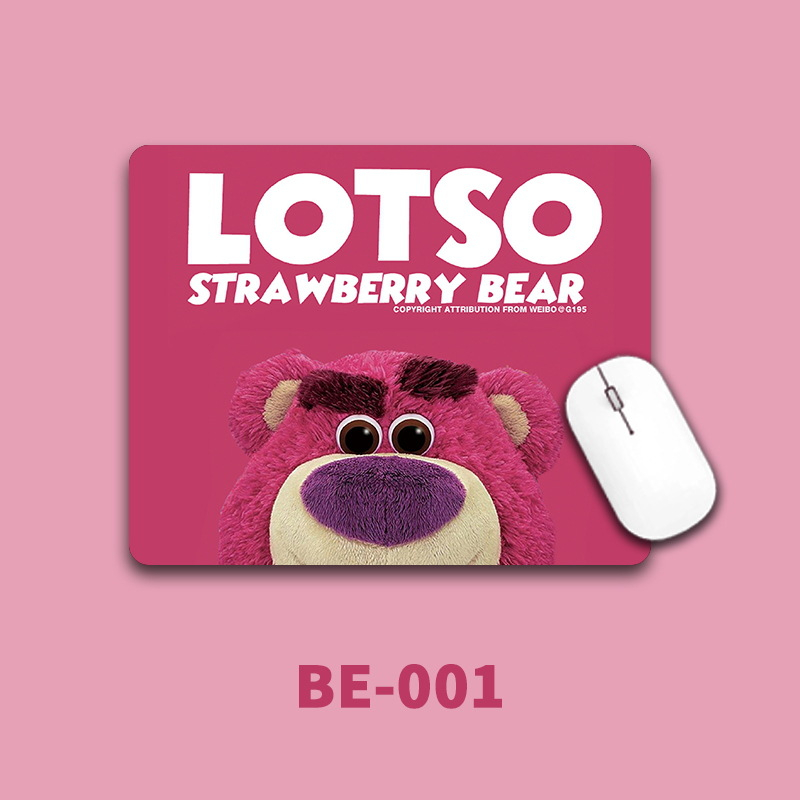 Lót Chuột Máy Tính In Hoạt Hình Gấu Dâu Tây Lotso Dễ Thương Cho Nữ