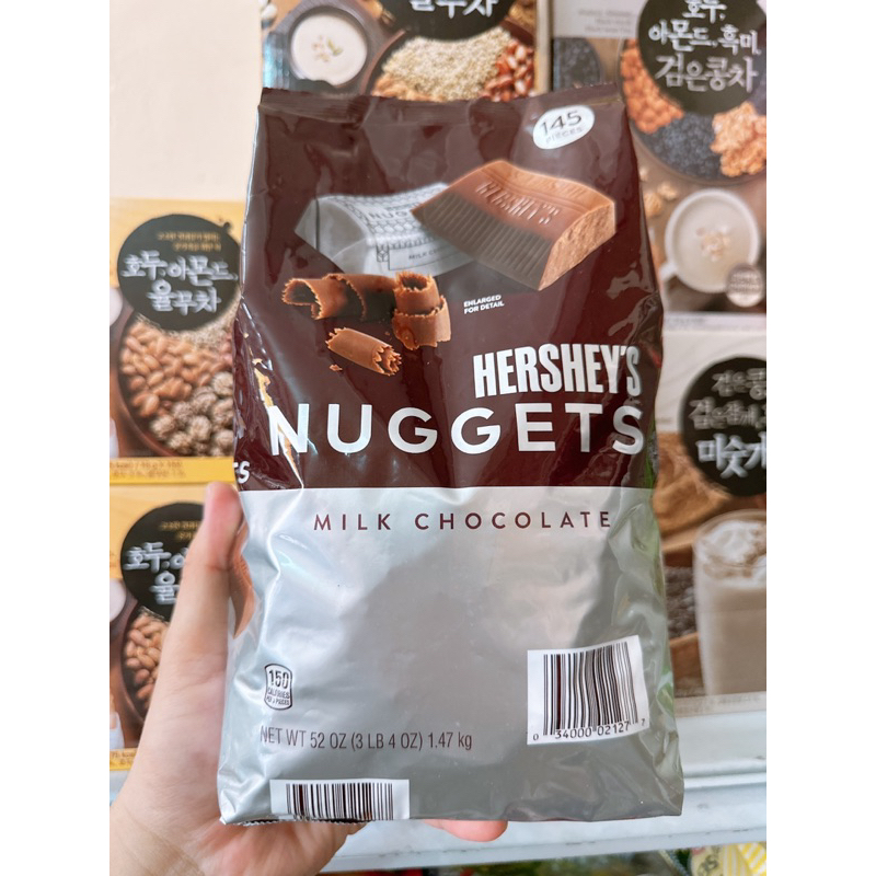 Kẹo Socola Hershey’s Nuggets Milk Chooclate 145 Viên 1,47 kg của Mỹ