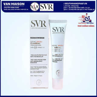 Kem chống nắng svr hỗ trợ làm mờ vết nám clairial creme spf50+ 40ml