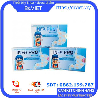 Bào tử lợi khuẩn INFA PRO-Men vi sinh thế hệ mới cho trẻ biếng ăn, táo bón, chậm lớn, rối loạn tiêu hoá- Hộp xanh 20 ống