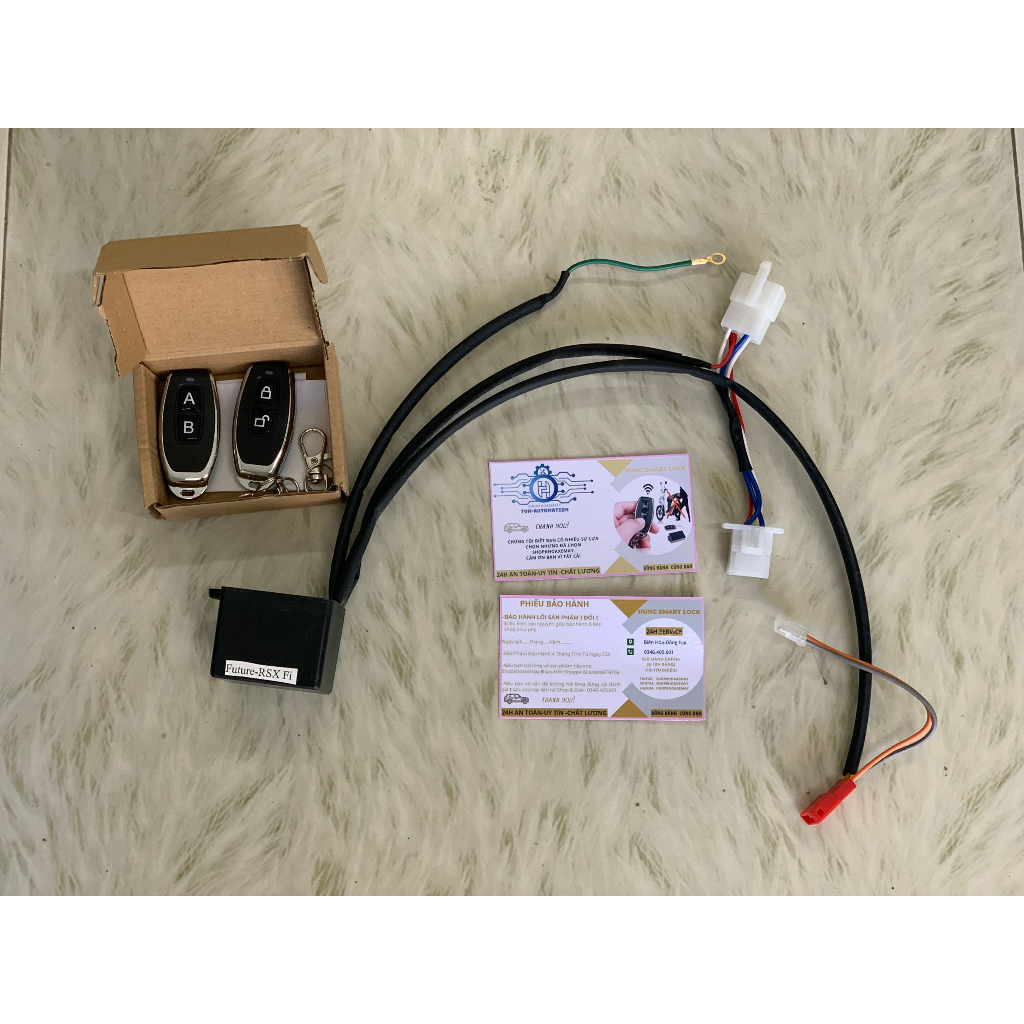 - Khóa Chống Trộm Mở và Đề xe máy từ xa cho xe SIRIUS-WAVE - remote bằng kim loại khoảng cách lên đến 200m    .