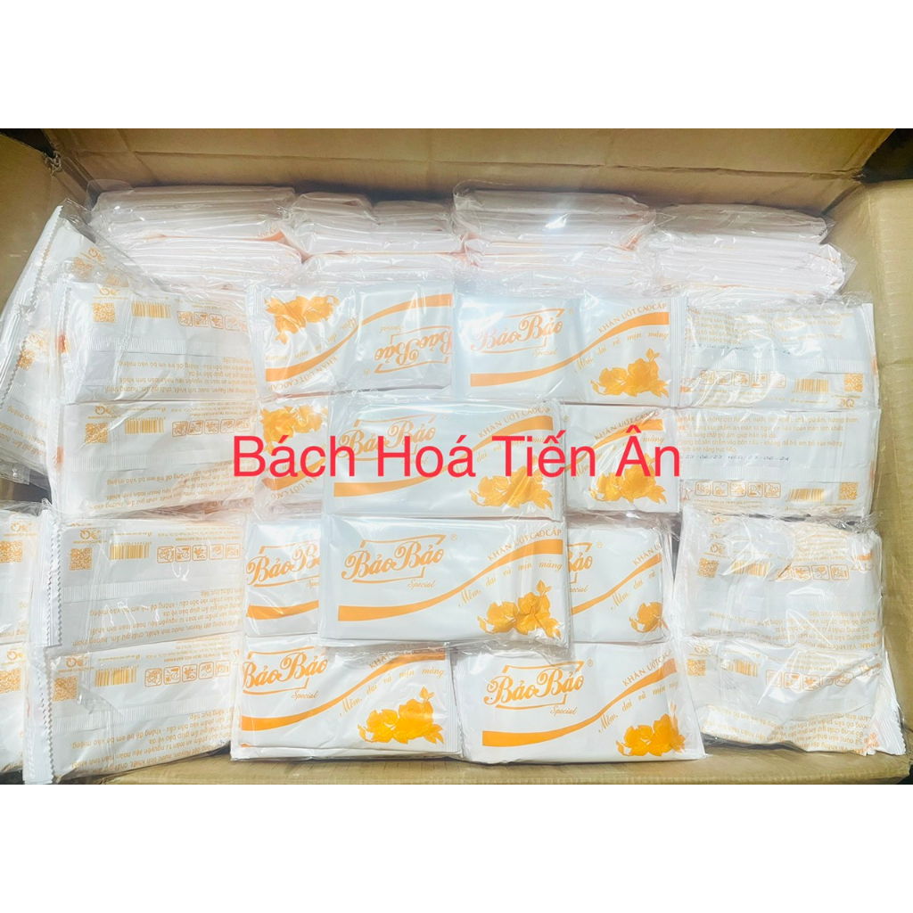 5 Bịch Khăn lạnh cao cấp Bảo Bảo 100 miếng ( loại mỏng ), 50 miếng ( loại dầy )