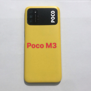 Bộ vỏ +sườn POCO M3 (Bộ gồm lưng ,xương ,nút bấm volum)