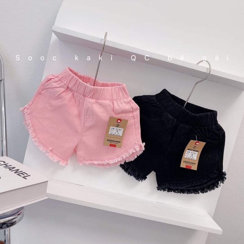 Quần đùi , quần sooc ngắn kaki cho bé gái 7-30kg