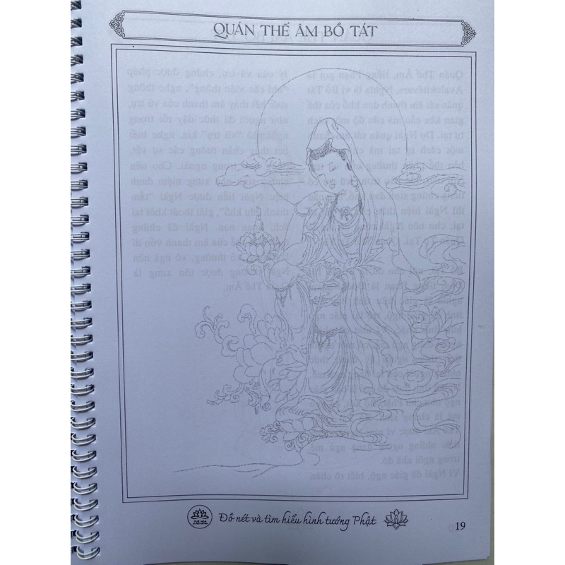 Tặng kèm bút nhũ vàng kim tuyến_Combo Tranh tô màu các vị chư phật 50 hình