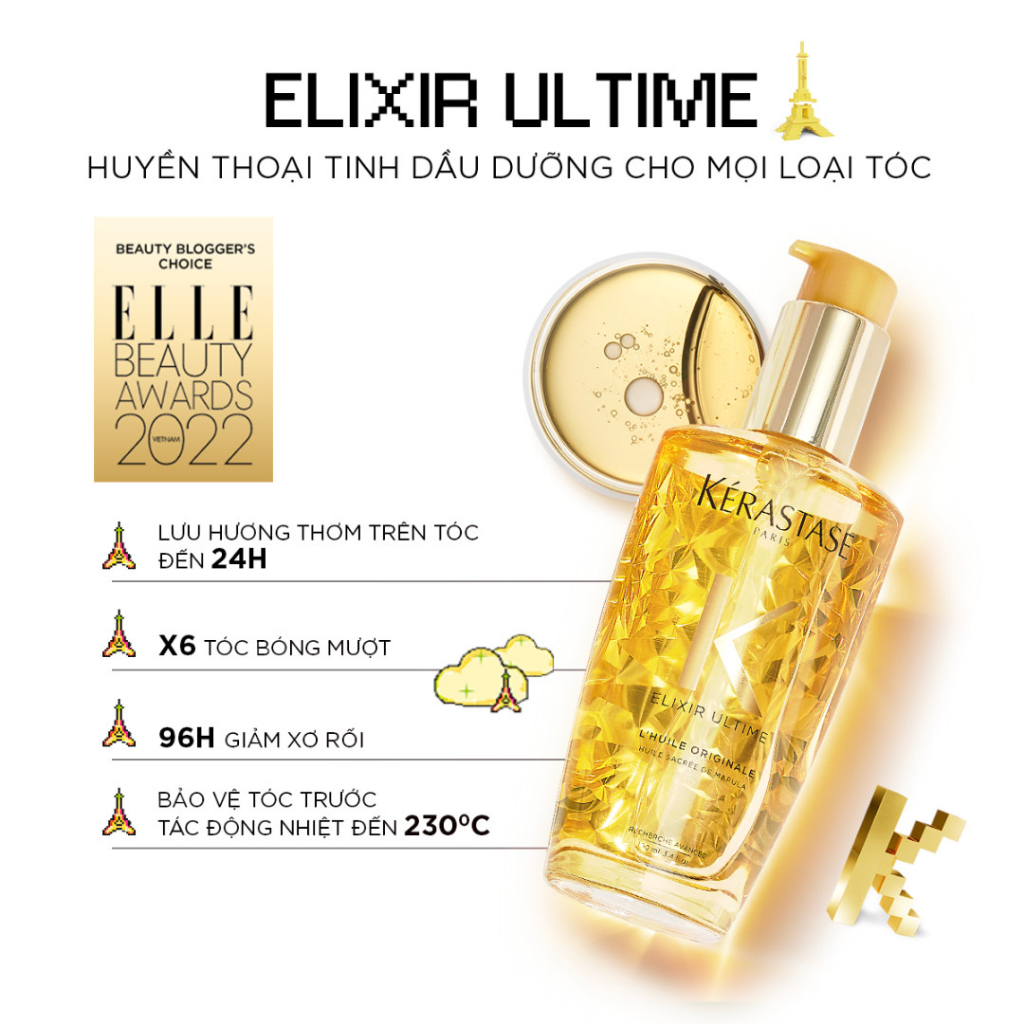 Dầu Dưỡng Tóc Kérastase Elixir Ultime L'huile Originale
