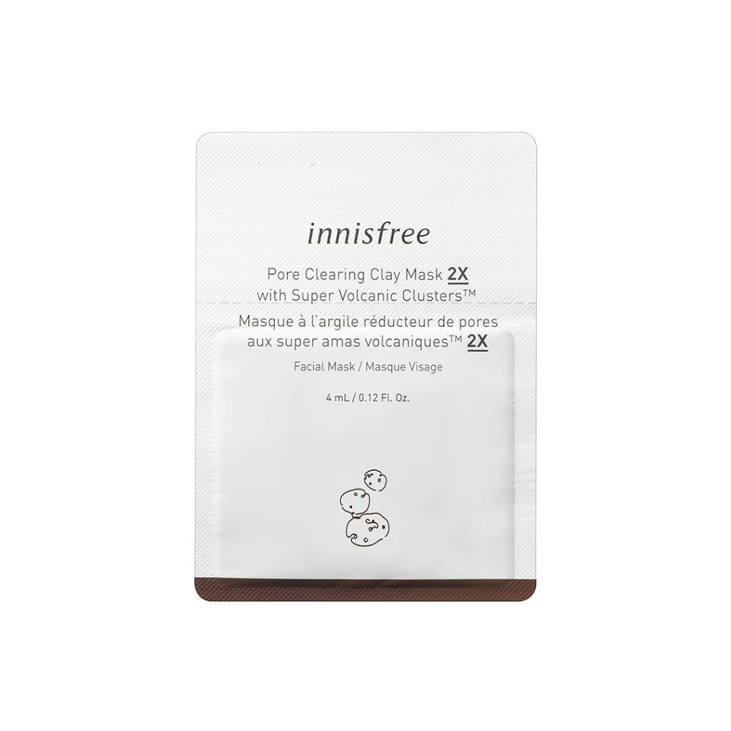 (Sẵn) Sample Mặt nạ đất sét Innisfree Super Volcanic Pore Clay Mask 2X
