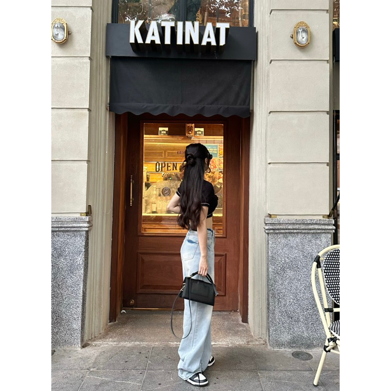 Jeans suông xanh nhạt 7215