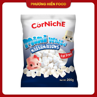 Kẹo Dẻo CorNichE Marshmallow Mini White trắng 200g - Kẹo Xốp