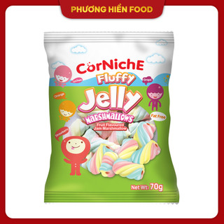 Kẹo xốp Marshmallows nhân mứt trái cây 70g