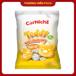 Kẹo xốp Marshmallows hình gấu vị xoài 70g