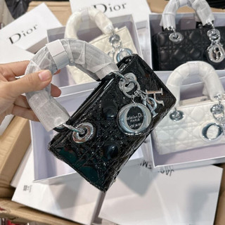 Túi lady 3 ô dáng ngang vừa điện thoại full box size 19