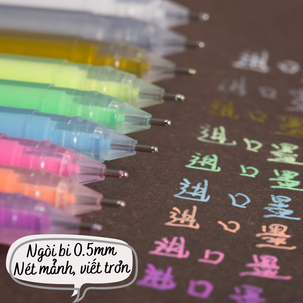 ✨✨Bút Gel Đánh Dấu Vẽ Graffiti / Bắt Sáng / Chìa Khóa Màu Sắc Dành Cho Học Sinh / Giải Thưởng Văn Phòng Phẩm