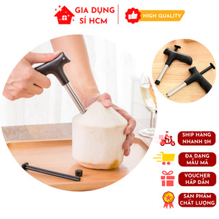Dụng cụ khui dừa siêu nhanh, dụng cụ đục lỗ trái dừa tiện lợi