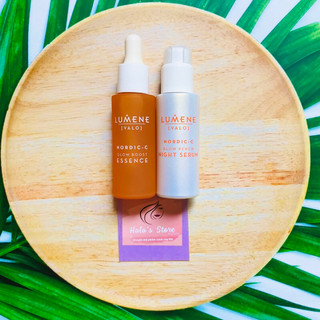 Tinh chất dưỡng sáng da Lumene Finland NORDIC-C Valo Glow Boost Essence & Glow Renew Night Serum
