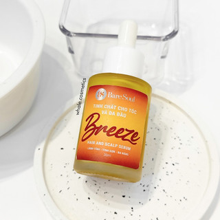 [MỚI] Serum Dưỡng Tóc Và Da Đầu Mềm Mượt, Giảm Rụng Tóc, Phục Hồi Tóc BareSoul BREEZE Hair & Scalp Serum 30ml