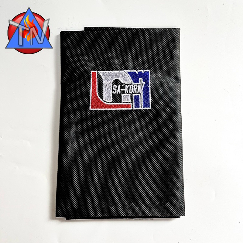 Da yên thái chữ thêu logo co giãn