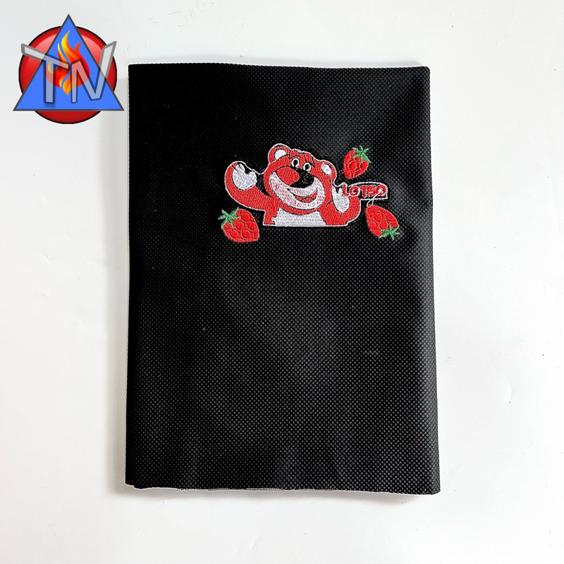 Da yên thái chữ thêu logo co giãn