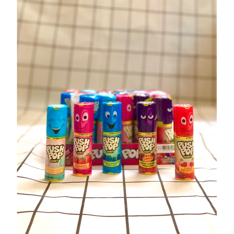 Kẹo Son Trái Cây Push Pop Vị Ngẫu Nhiên 14gr - Mỹ