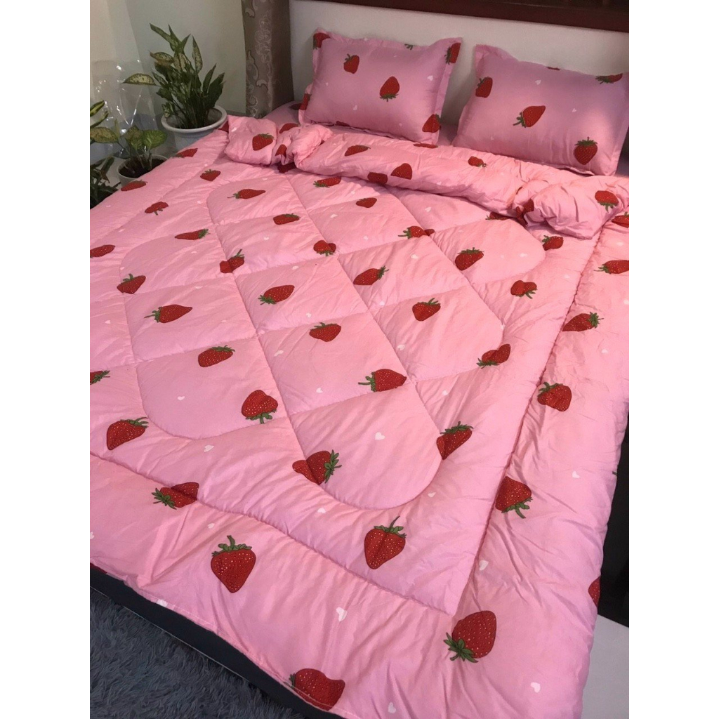 Chăn Phao Trần Bông Dày Dặn , mền Phao Cực Ấm Chất Liệu Poly Cotton Kích Thước 1M8*2M Được Chọn Mẫu - [LÁ NGỌC VÀNG]