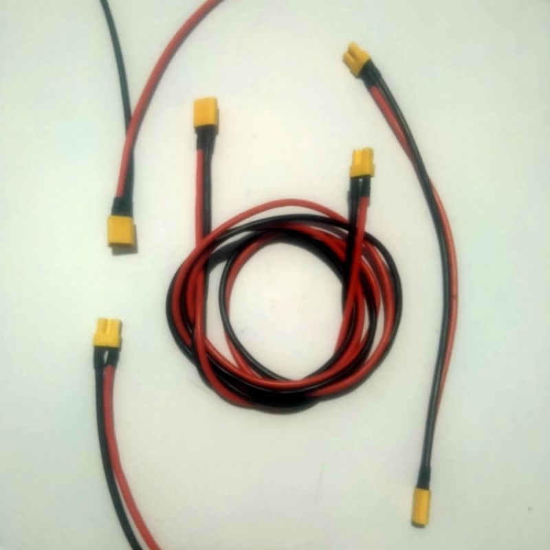 Dây silicon siêu dẻo 16AWG 2 đầu hàn giắc DC XT30