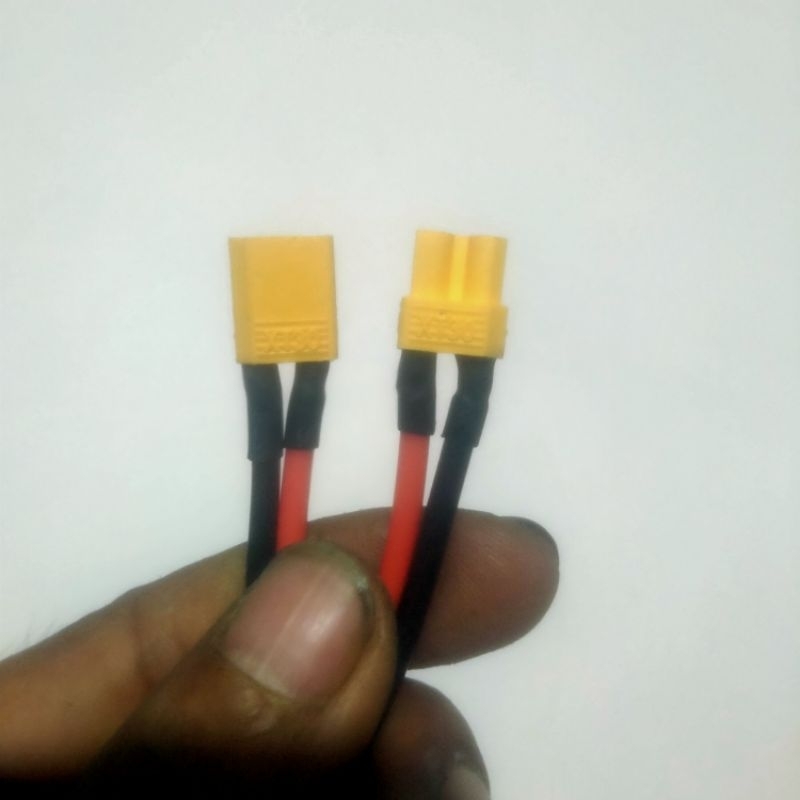 Dây silicon siêu dẻo 16AWG 2 đầu hàn giắc DC XT30