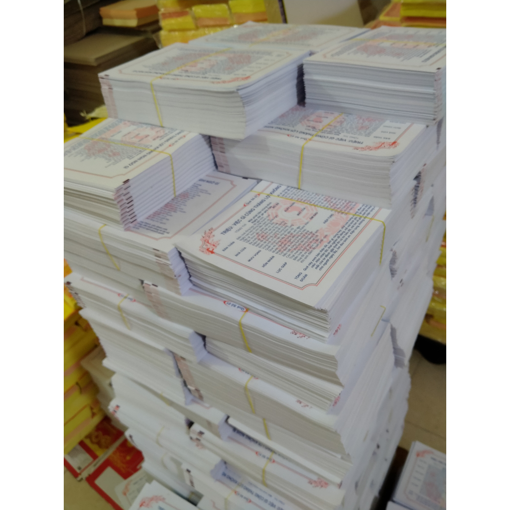 Quẻ Thẻ giấy 50 số