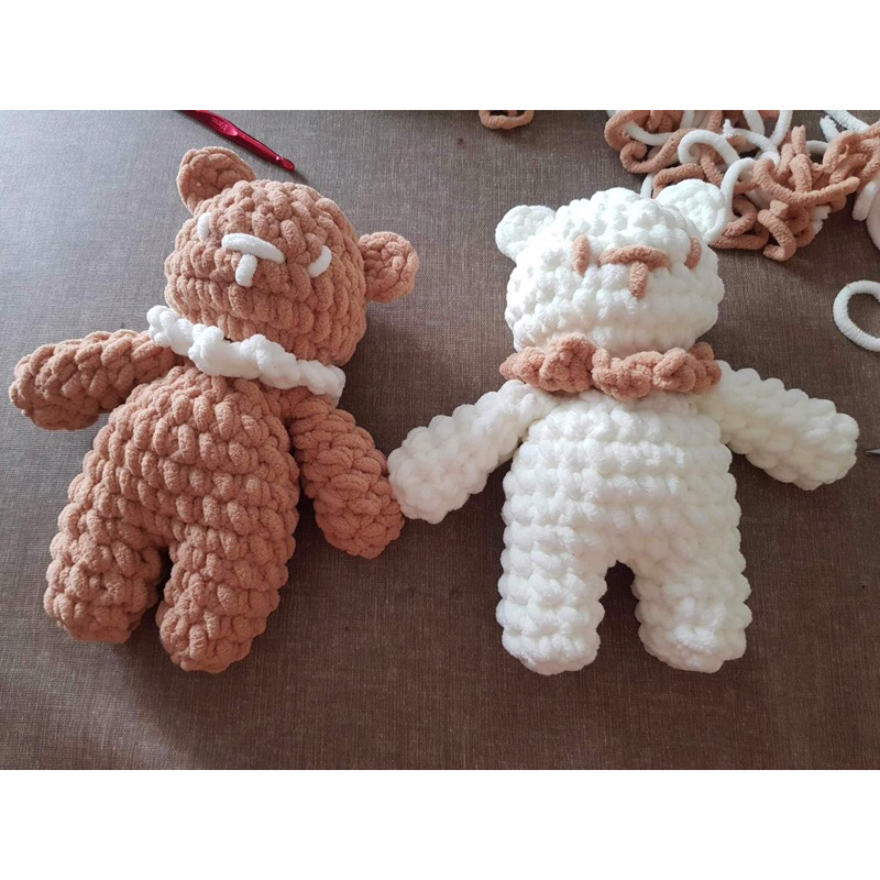 Gấu bông bằng len dễ thương đáng yêu