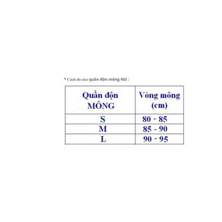 QUẦN LÓT SU ĐỘN MÔNG
